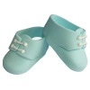 Figurki ozdoby na tort buciki dekoracje na roczek baby shower urodziny buty niebieskie